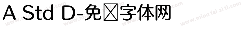 A Std D字体转换